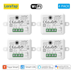 LoraTap 10A Plastic Wireless Switch Socket Relay Module Kit