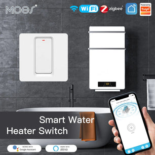 Moes Plastic ZigBee WIFI Remote Control Smart Water Heater Switch