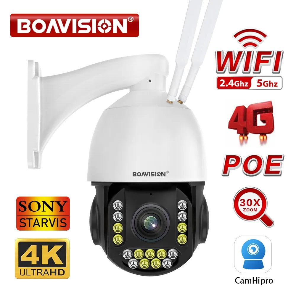 Boavision 8MP Night Vision Waterproof High Speed Dome Camera