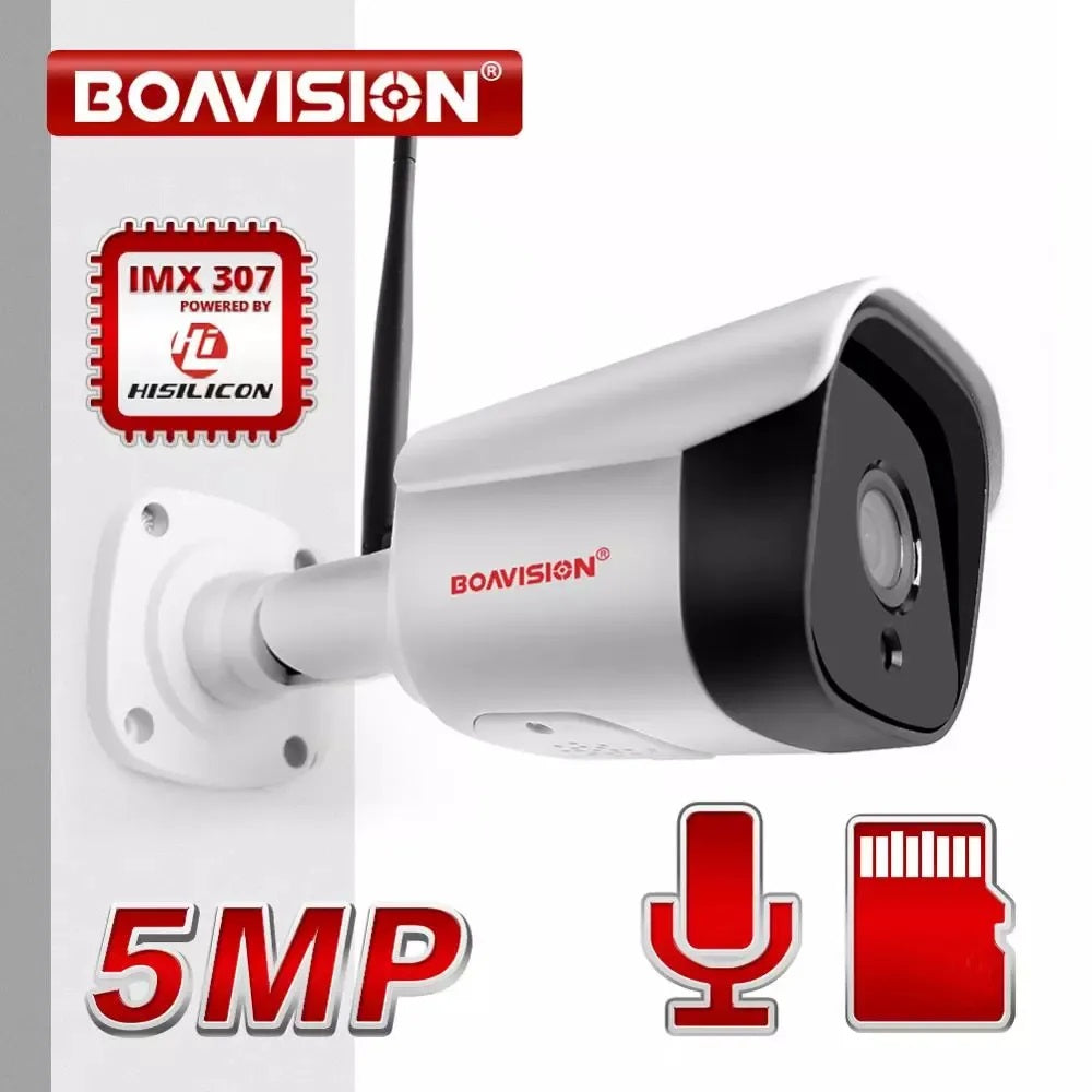 Boavision 5MP Night Vision Waterproof High Speed Bullet Camera