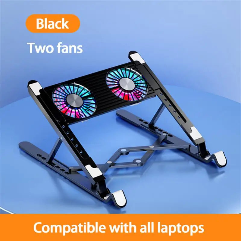 Plastic Mechanical Adjustment Cooling Fan Portable Laptop Stand