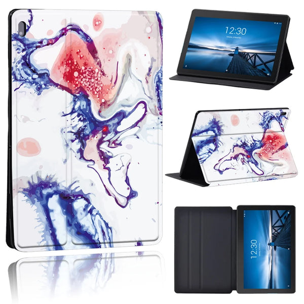 Leather Shockproof Abstract Tablet Cover Compatible For Lenovo