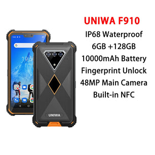 Rubber Rugged 10000mAh 6GB RAM 128GB ROM 6.23 Inches Smart Phone