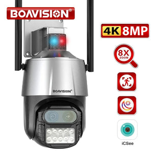 Boavision 8MP Night Vision High Speed Auto Tracking Dome Camera