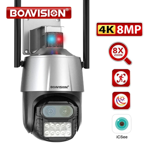 Boavision 8MP Night Vision High Speed Auto Tracking Dome Camera