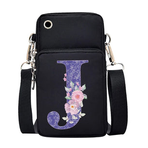 100% Canvas Waterproof Zipper Closure Crossbody Bag For Mobile