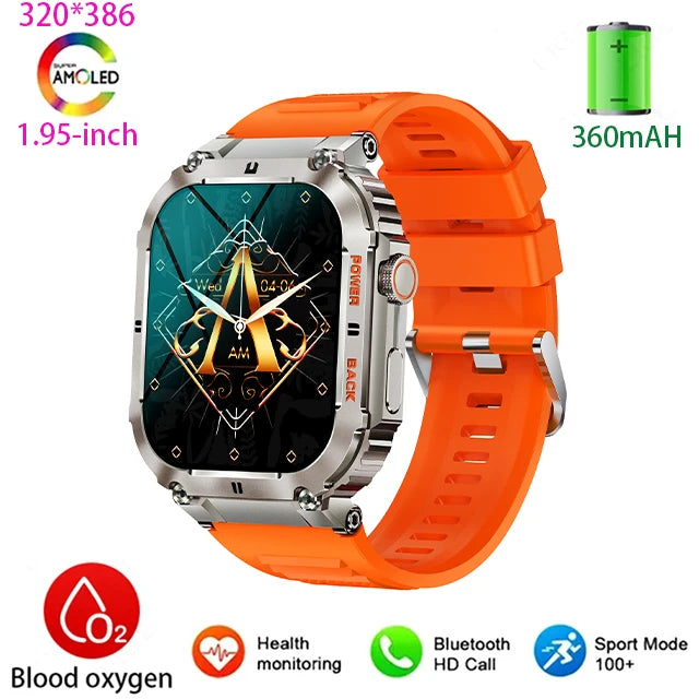 Silica Gel Smart Bluetooth Voice Support Square Shaped Sports Watch