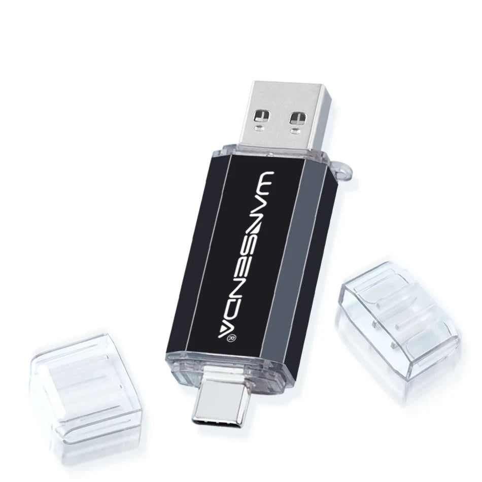 128GB Metallic USB 2.0 Rectangle Shaped Memory Stick Pen Drive