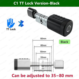 RayKube Aluminium Alloy Fingerprint Digital Smart Door Lock