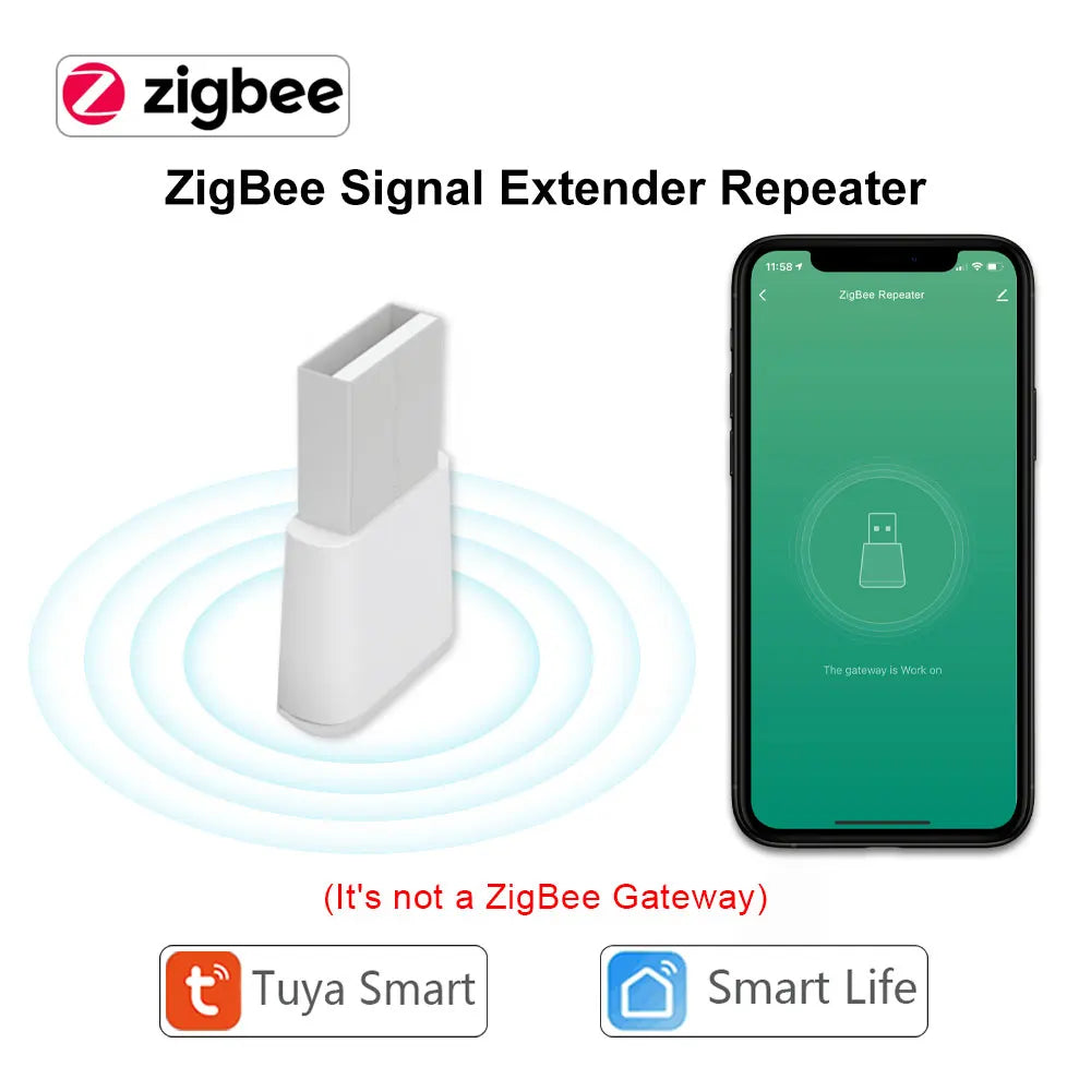 LoraTap Plastic Smart Life ZigBee 3.0 3 Gang Wireless Remote