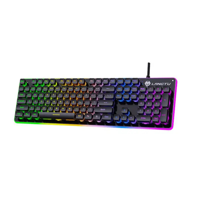 104 Keys 2.4G USB Support Wired Mechanical RGB Gaming Keyboard