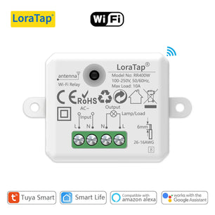 LoraTap 10A Plastic Wireless Switch Socket Relay Module Kit