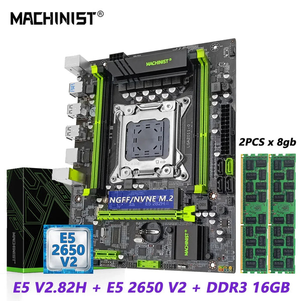 Machinist LGA 2011-3 Intel Xeon E5 2650 V2 Desktop Motherboard Set