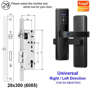 RayKube Aluminium Alloy Fingerprint Digital Smart Door Lock