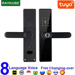 RayKube Aluminium Alloy Fingerprint Digital Smart Door Lock