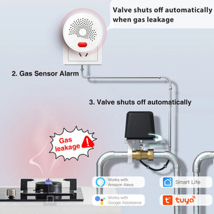 Bseed Plastic Smart Gas Leakage Alarm Detection Optical Sensor