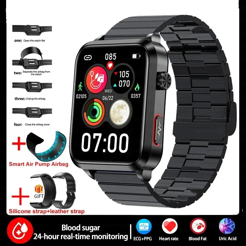 Silica Gel ECG Precise Detection Health Bluetooth Smart Watch