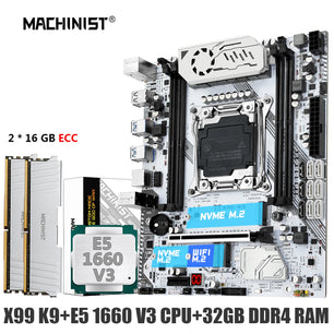 Machinist LGA 2011-3 Intel Xeon E5 1660 V3 Desktop Motherboard Set