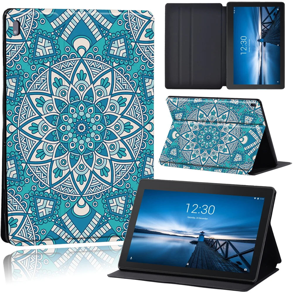 Leather Shockproof Folio Cover Compatible For Lenovo Tablet