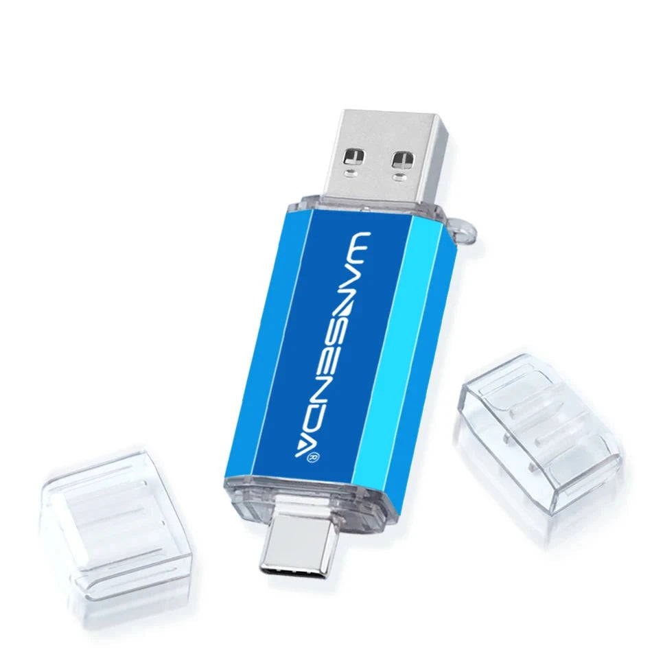 128GB Metallic USB 2.0 Rectangle Shaped Memory Stick Pen Drive