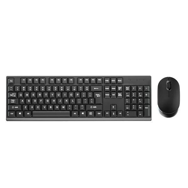 104 Keys Plastic 2.4G Rechargeable Wireless Keyboard Mouse Kit