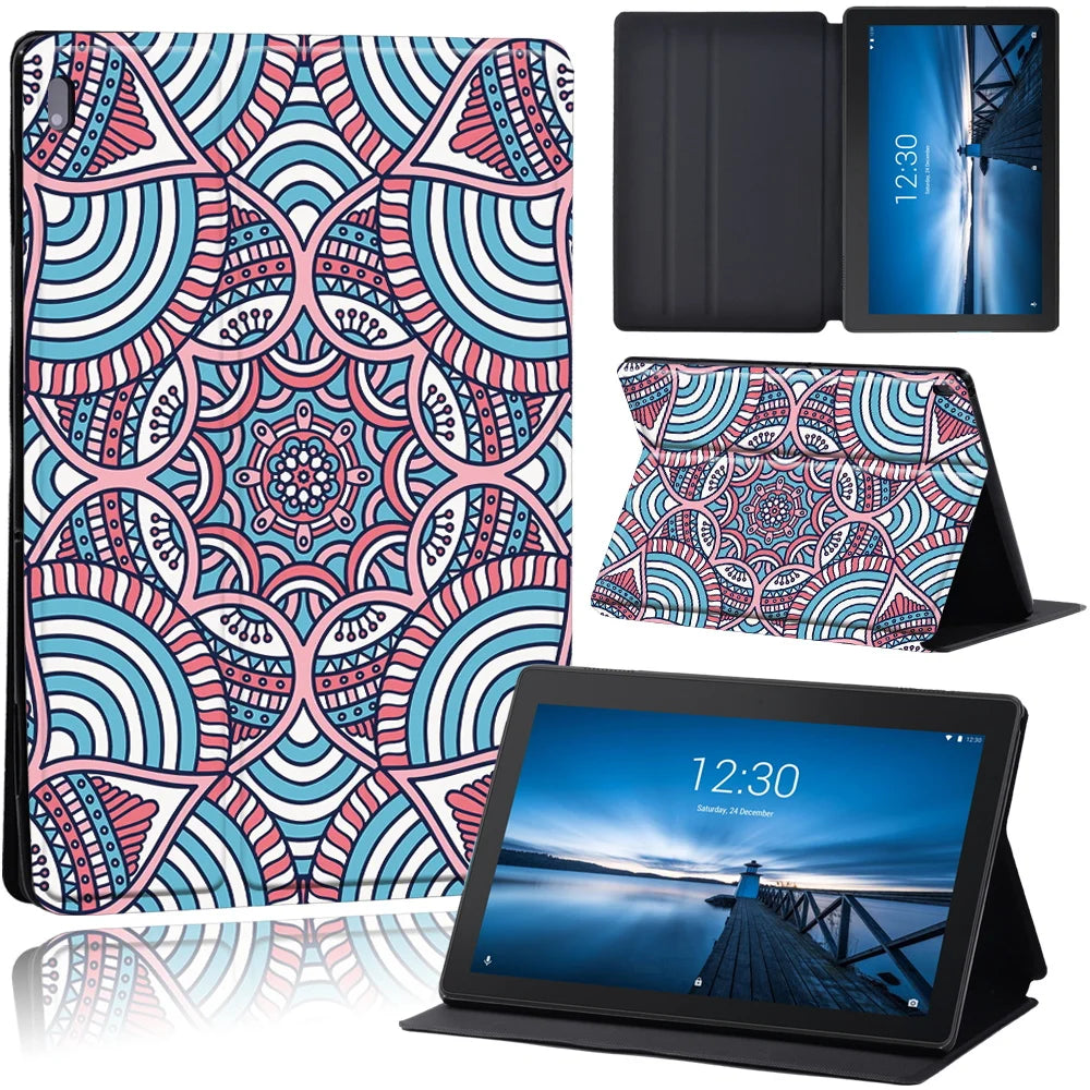 Leather Shockproof Folio Cover Compatible For Lenovo Tablet