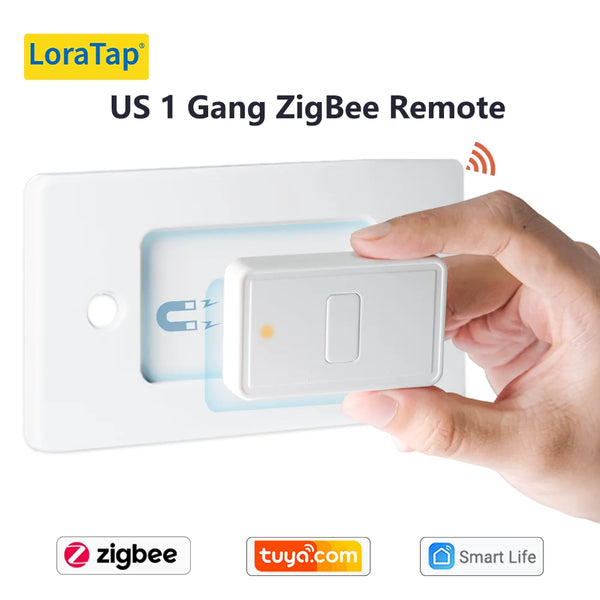 LoraTap Plastic Wireless 4 Gang Remote Control Portable Switch