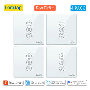 LoraTap 240V 600W Plastic ZigBee Rolling Blinds Curtain Switch