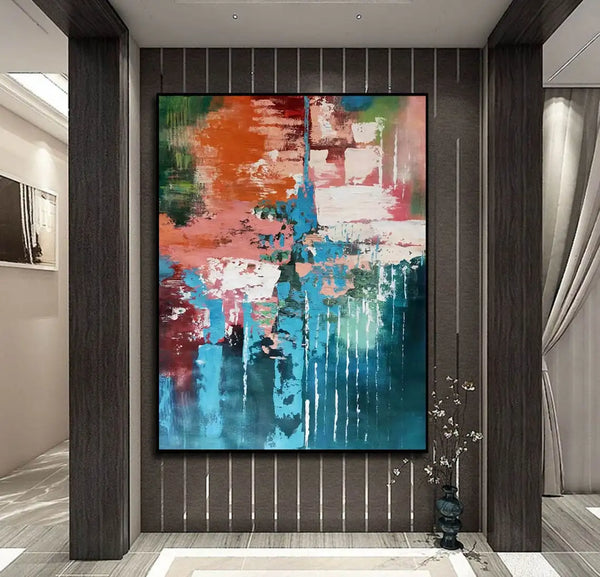 100% Canvas Modern Abstract Handmade Elegant Artwork Oil Painting