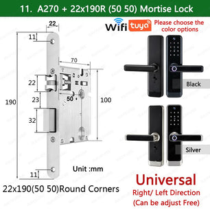 RayKube Aluminium Alloy Fingerprint Digital Smart Door Lock