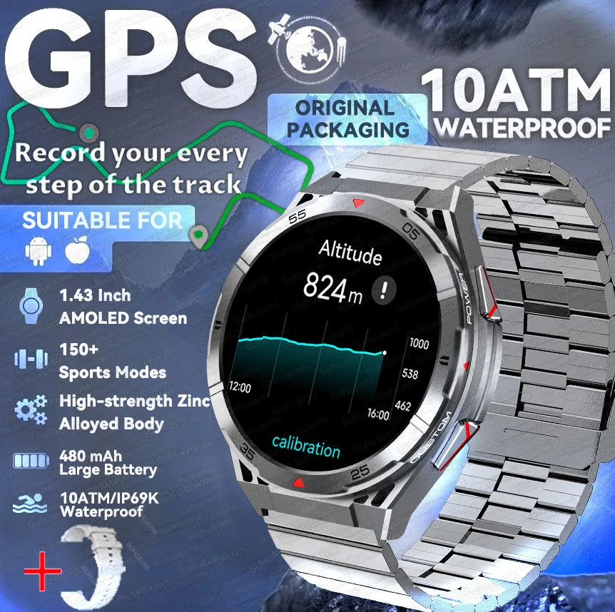 Silica Gel Health Monitor Waterproof Bluetooth Round Smart Watch