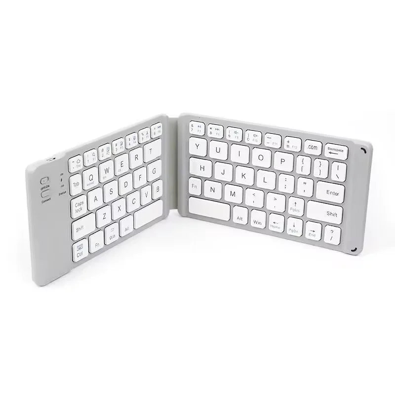 Foldable Plastic Touchpad Bluetooth Wireless Rechargeable Keyboard