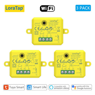 LoraTap 10A Plastic Wireless Switch Socket Relay Module Kit