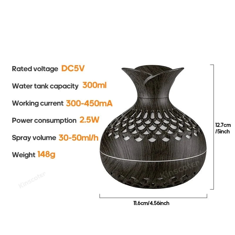 300ML 5V Plastic Adjustable Color Oil Aroma Diffuser Machine