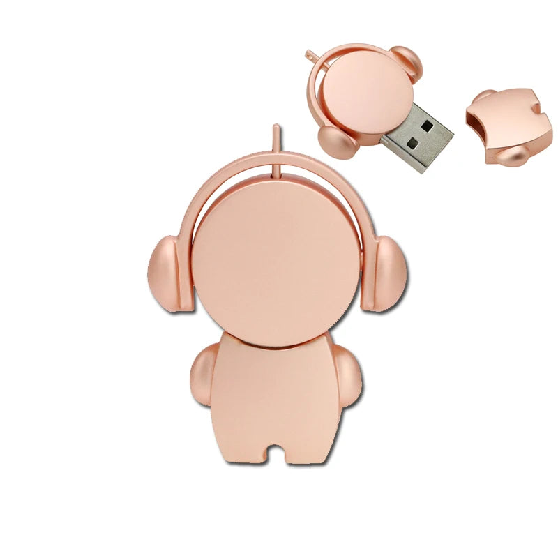 512GB Metallic USB 2.0 Music Man Shaped Memory Stick Pen Drive