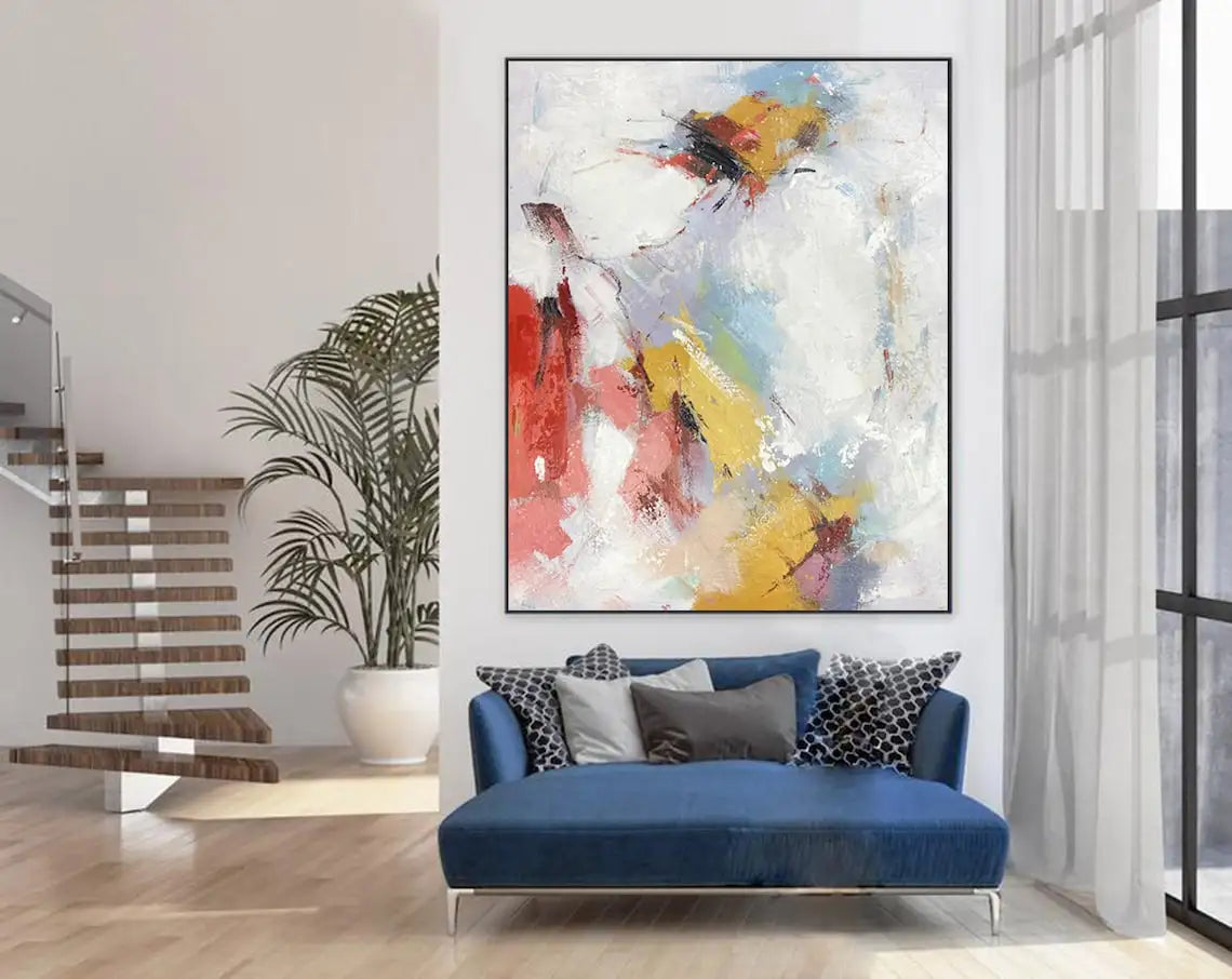 100% Canvas Modern Abstract Handmade Elegant Artwork Oil Painting