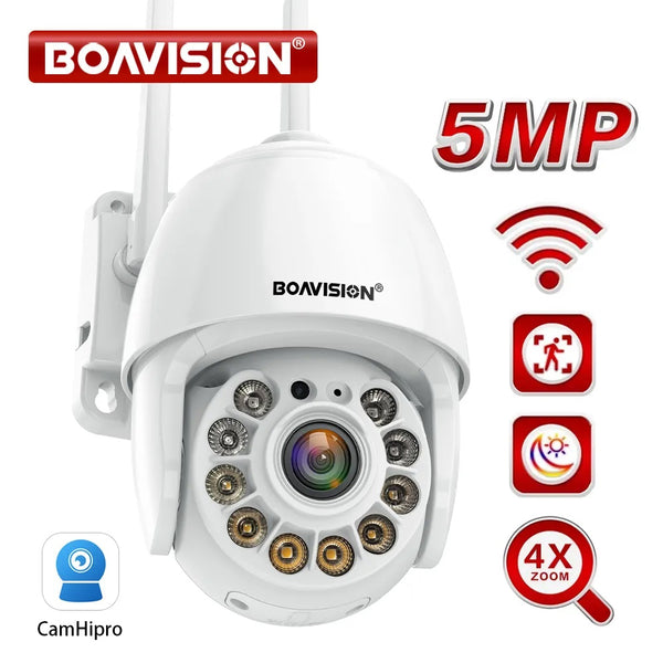 Boavision 5MP Night Vision Waterproof High Speed Dome Camera