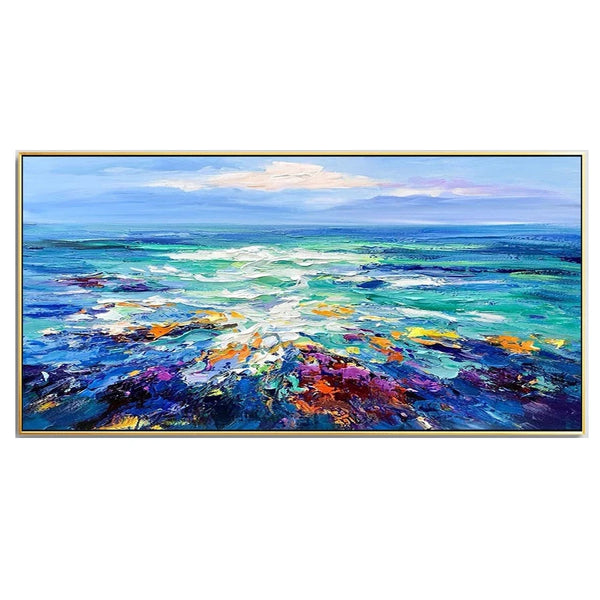 100% Canvas Modern Sky Handmade Elegant Artwork Oil Painting