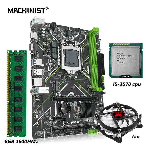 Machinist LGA 1155 Intel I5 3570 DDR3 Desktop Motherboard Set