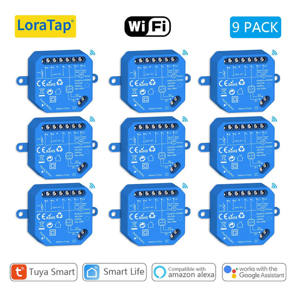 LoraTap 240V Plastic Automatic WIFI Roller Shutter Curtain Module