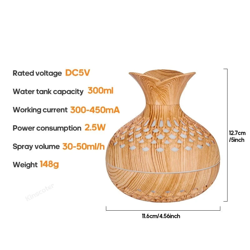 300ML 5V Plastic Adjustable Color Oil Aroma Diffuser Machine