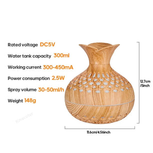 300ML 5V Plastic Adjustable Color Oil Aroma Diffuser Machine