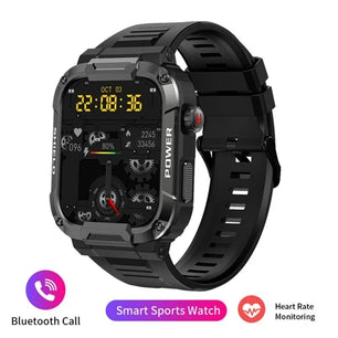 Silica Gel Smart Bluetooth Voice Support Square Shaped Sports Watch