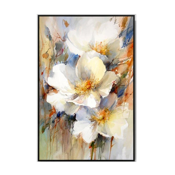 100% Canvas Modern Floral Handmade Elegant Artwork Oil Painting