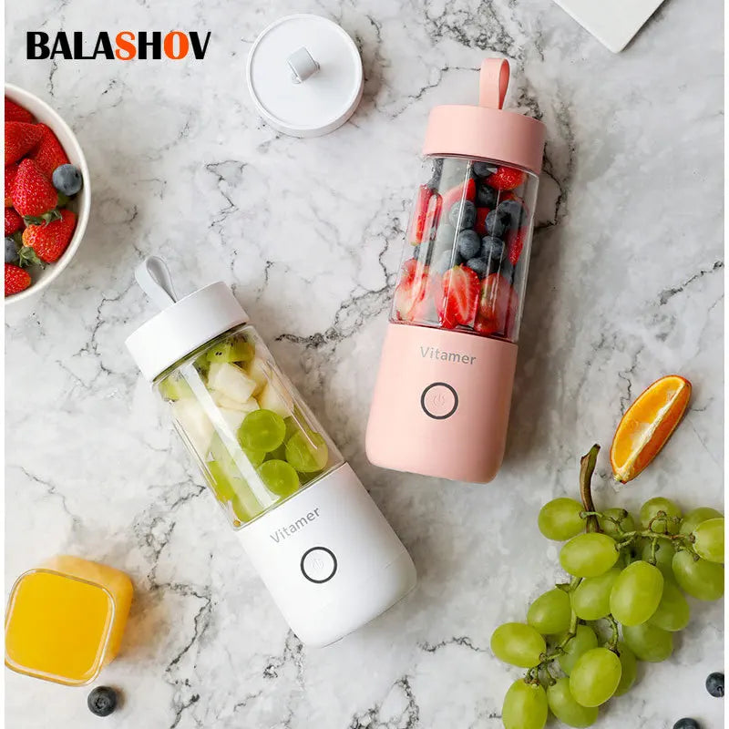 2000mAh Plastic Rechargeable Electric Fruit Mini Smoothie Juicer