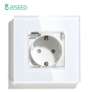 Bseed 16A Glass Panel Wireless WIFI Control Smart Power Socket