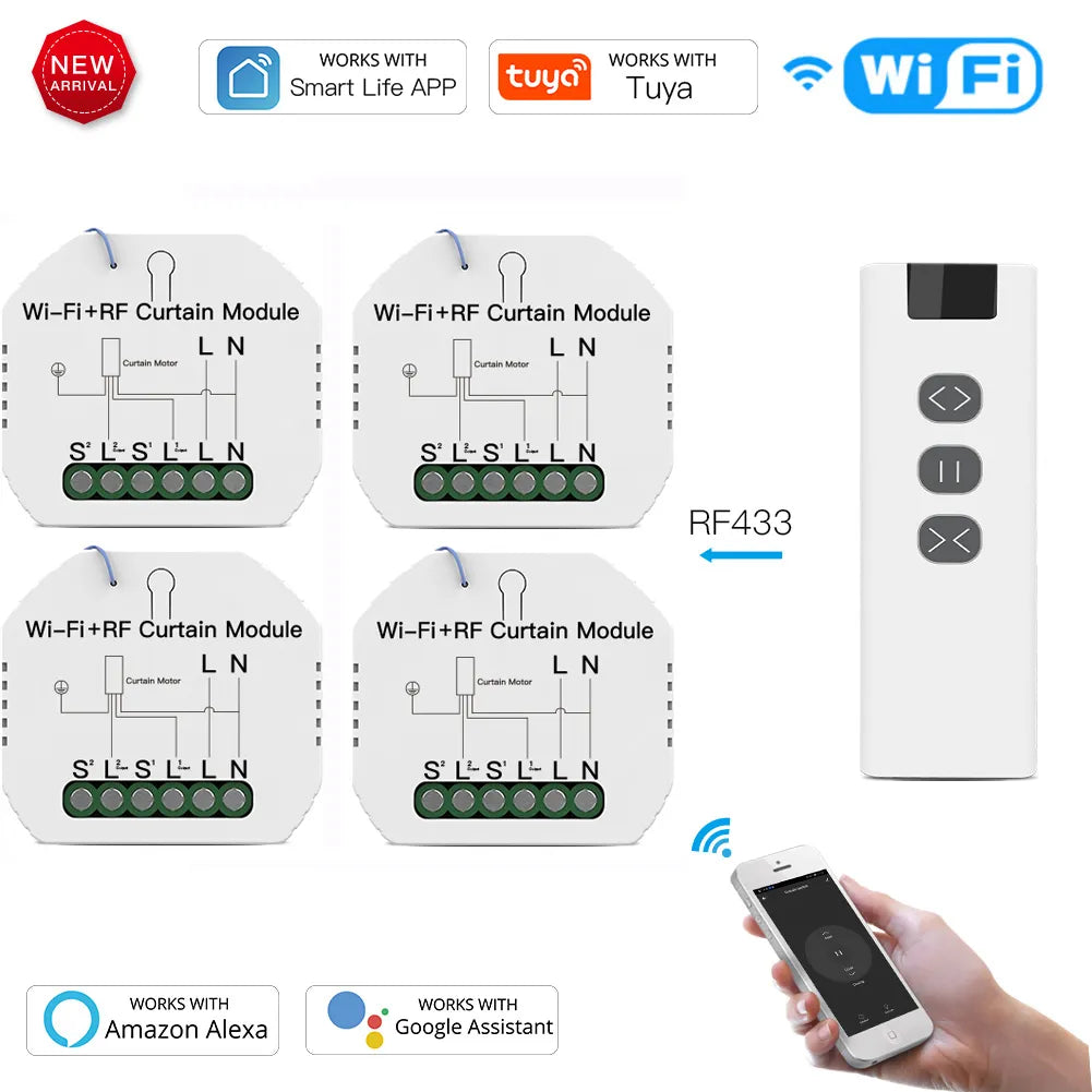 Moes Plastic Smart Voice Control Universal Switch Module