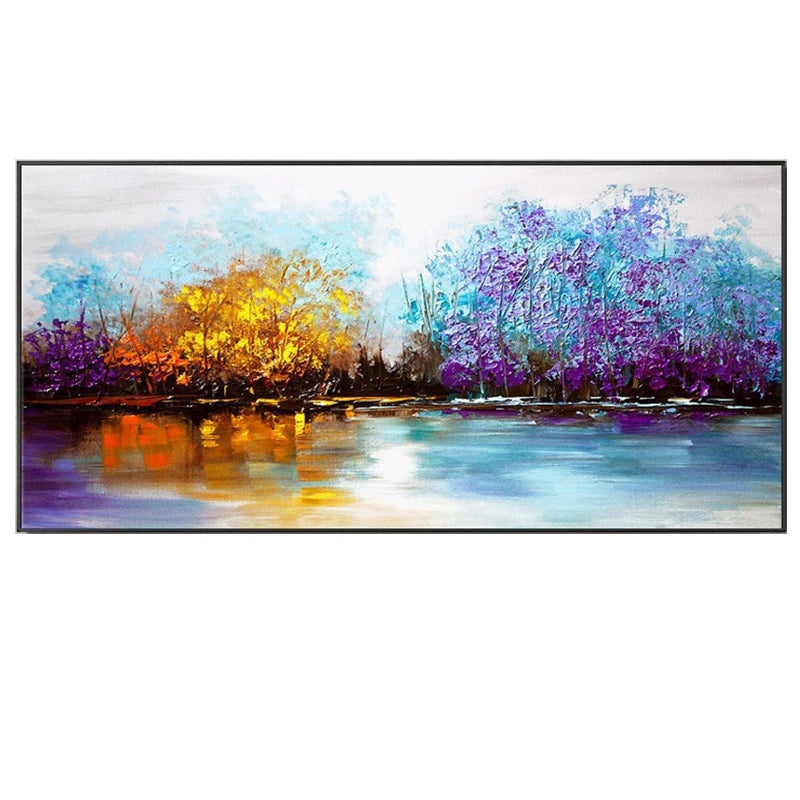 100% Canvas Modern Abstract Artwork Handmade Elegant Oil Painting