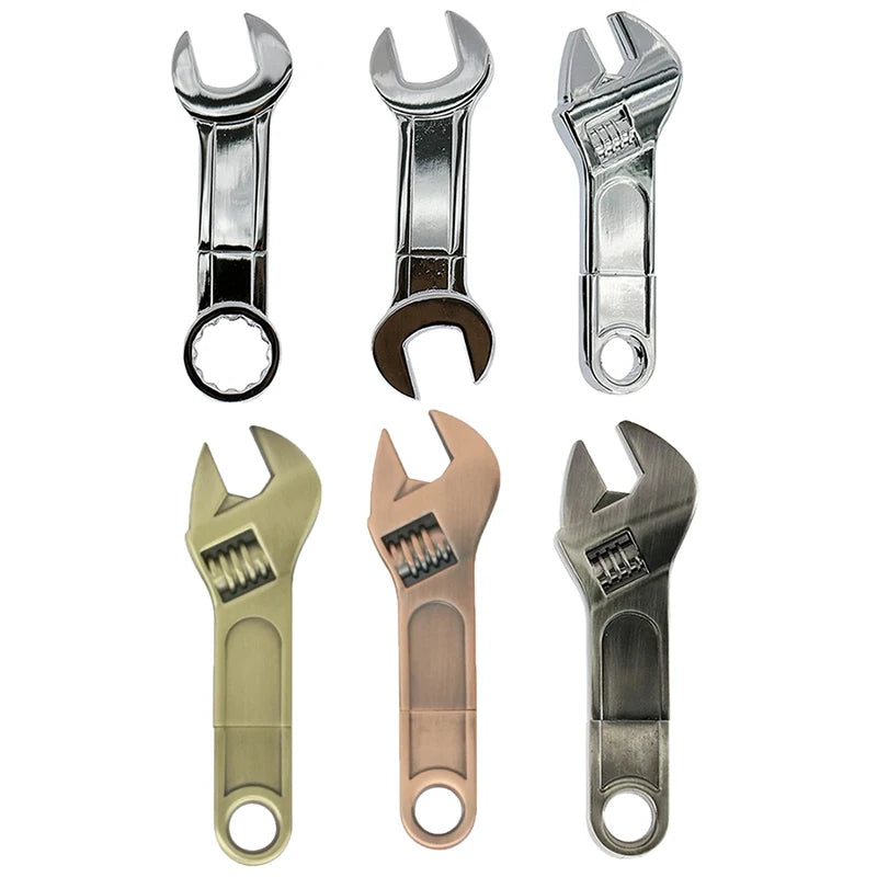 512GB Metallic USB 2.0 Wrenches Shaped Memory Stick Pen Drive