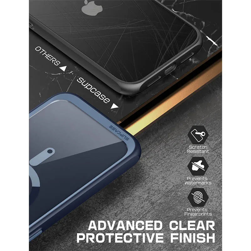 Polycarbonate Full-Body Rugged Bumper Case For iPhone 15 Pro